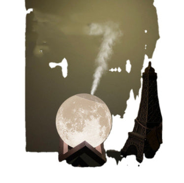 Lunar Humidifier & Night Light –  Gift Moisturizing Spray Dormitory Bedside Mute Creative Gift