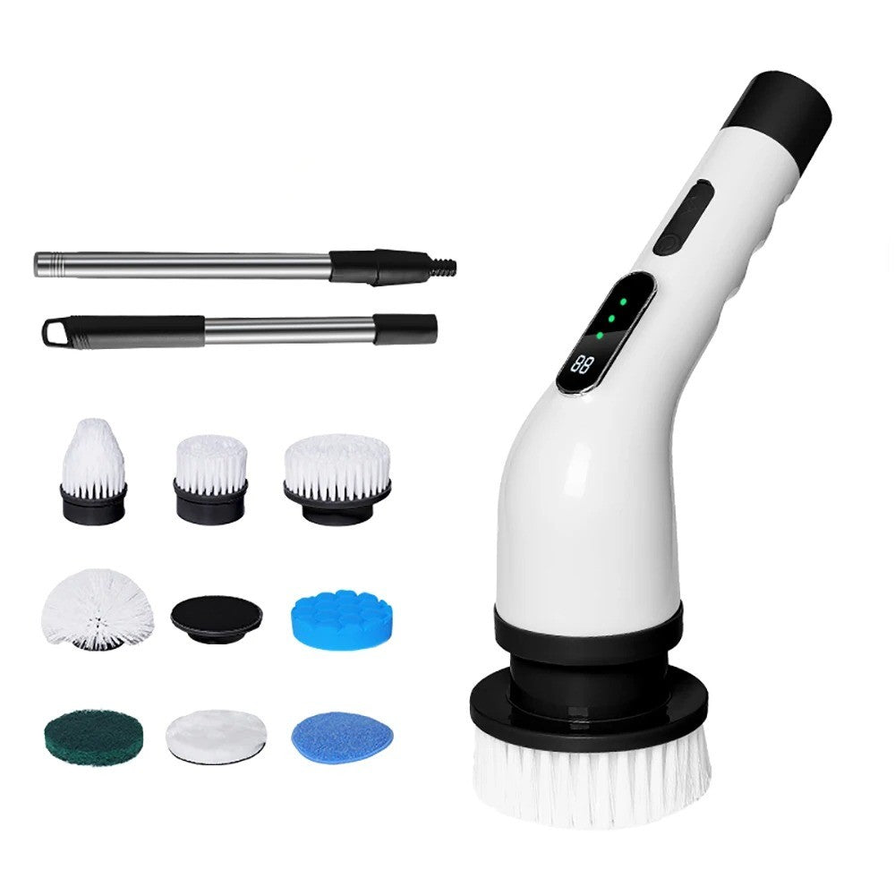 Electric Spin Scrubber Cordless Cleaning Brush Bathroom Rotating Scrubber
