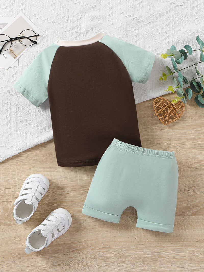 Round Neck Short-sleeved T-shirt Shoulder Oversleeve
