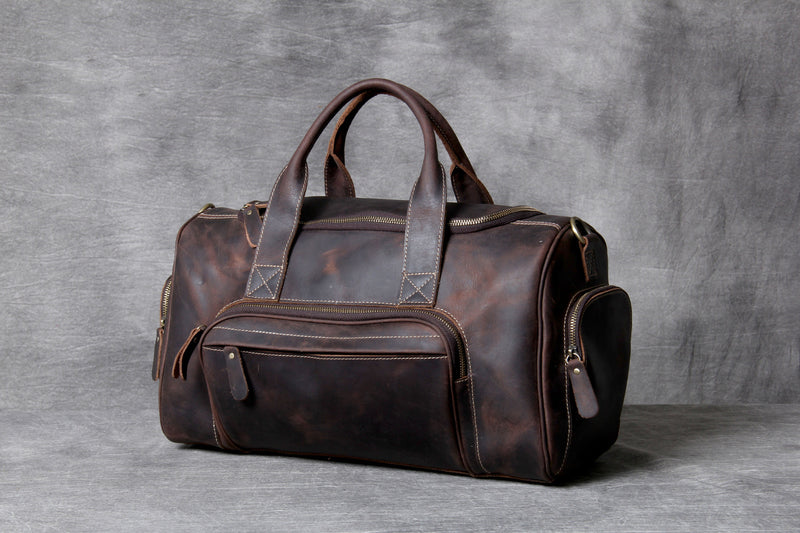 Leather Big Travel Bag Men&