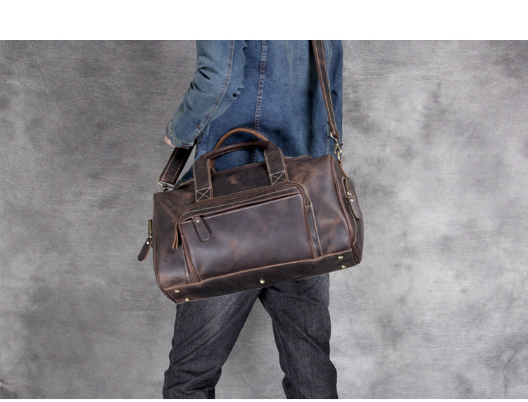 Leather Big Travel Bag Men&