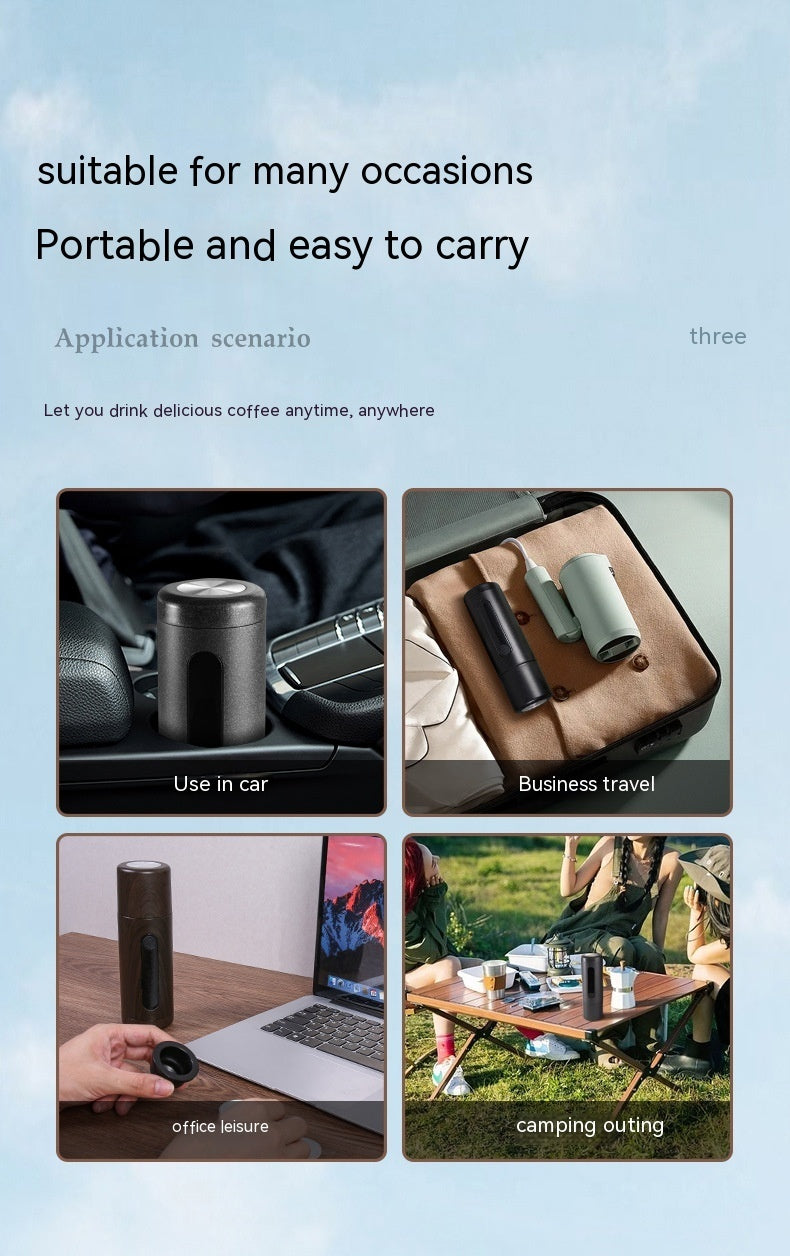 Coffee Machine Travel Portable Outdoor Small Concentrated Mini Capsule Ground Coffee Dual-use