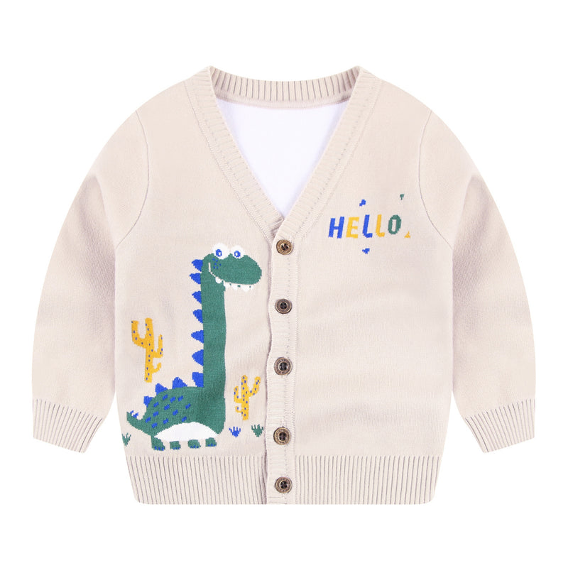 New All-Match Fashion Boy Knitted Cardigan