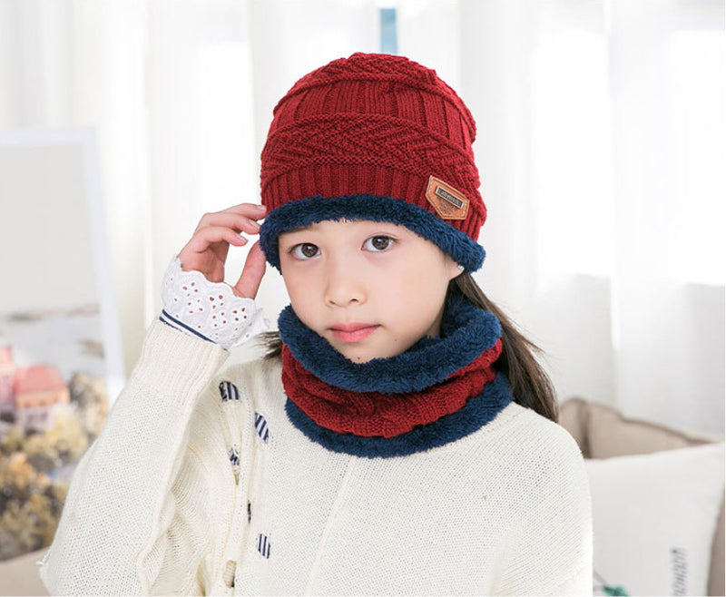 Warm knitted hat children&
