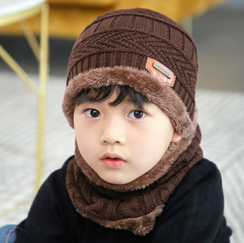 Warm knitted hat children&