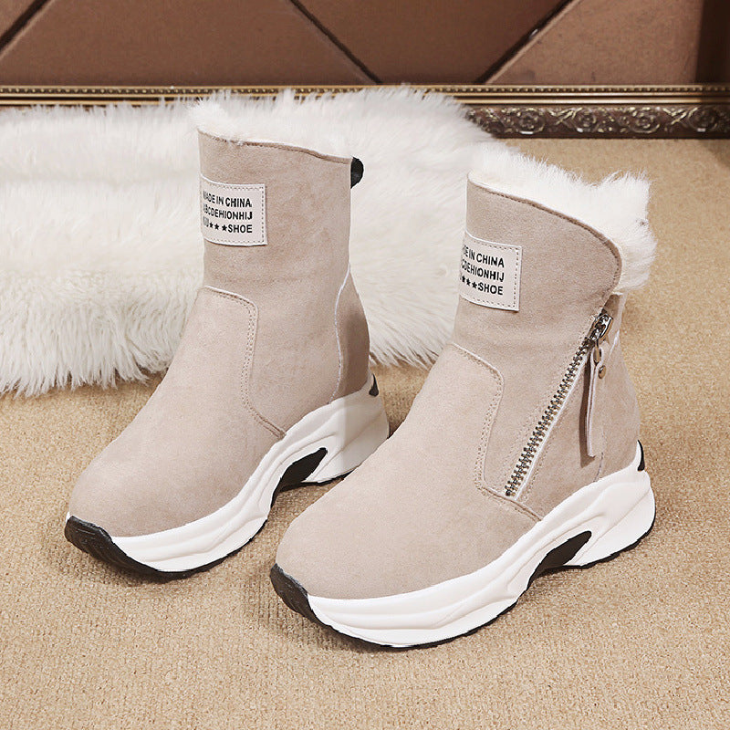 New Thick-soled Plus Velvet Warm Casual Cotton Shoes