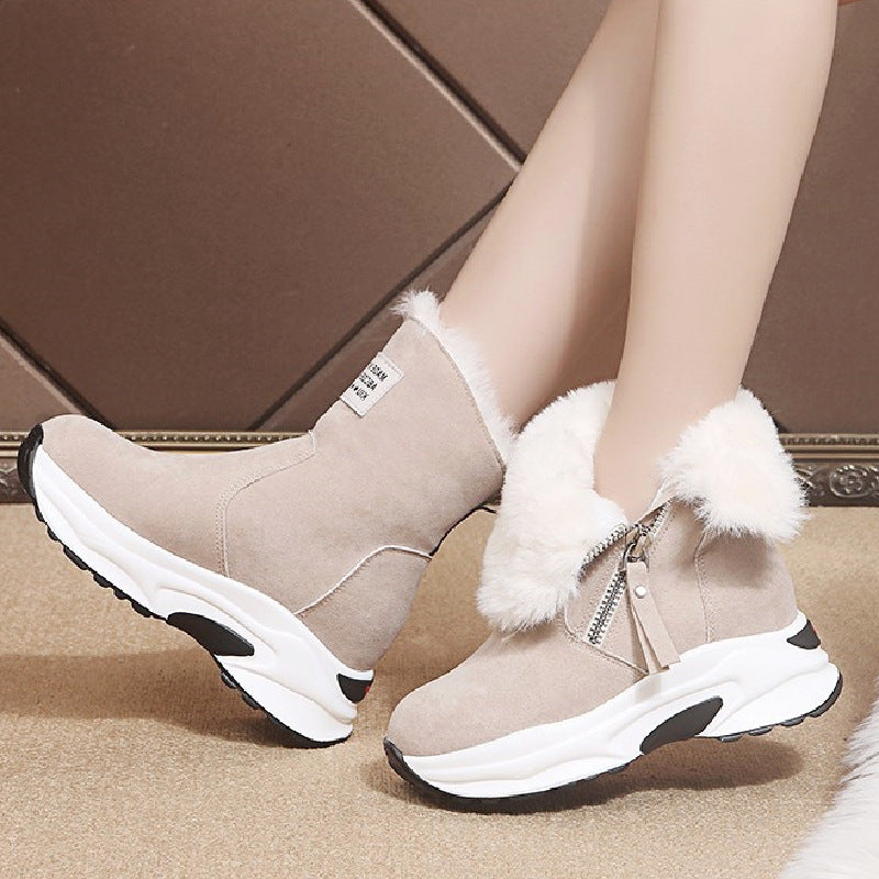 New Thick-soled Plus Velvet Warm Casual Cotton Shoes