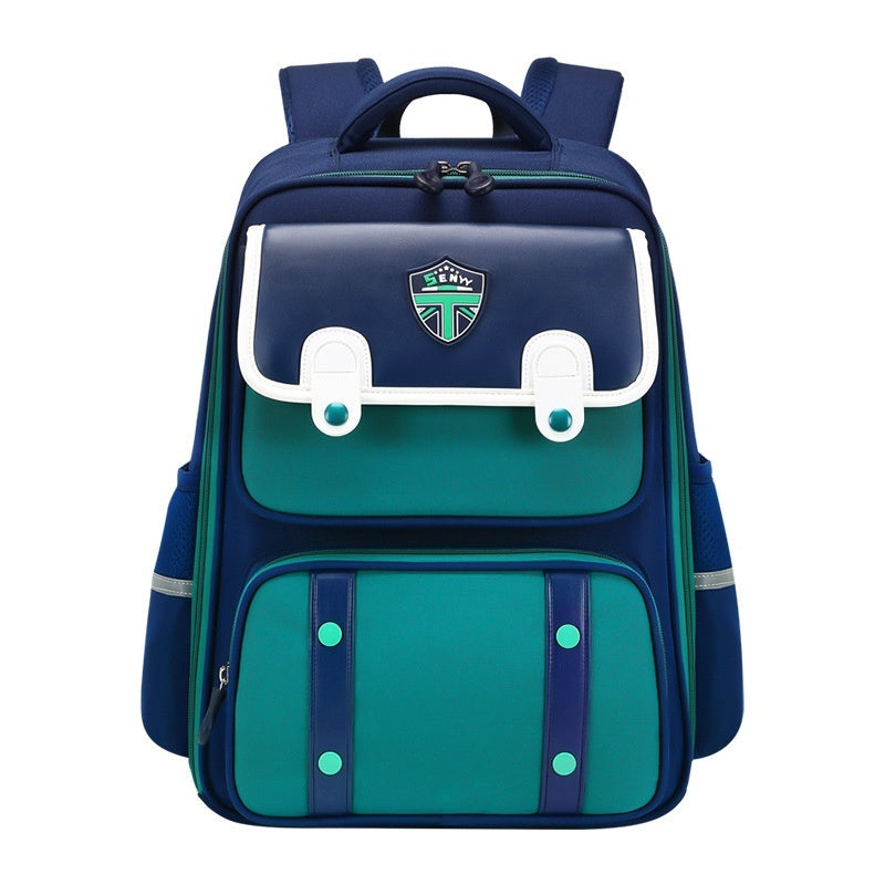 Student Schoolbag Spine Protection Burden Alleviation Backpack Water Repellent