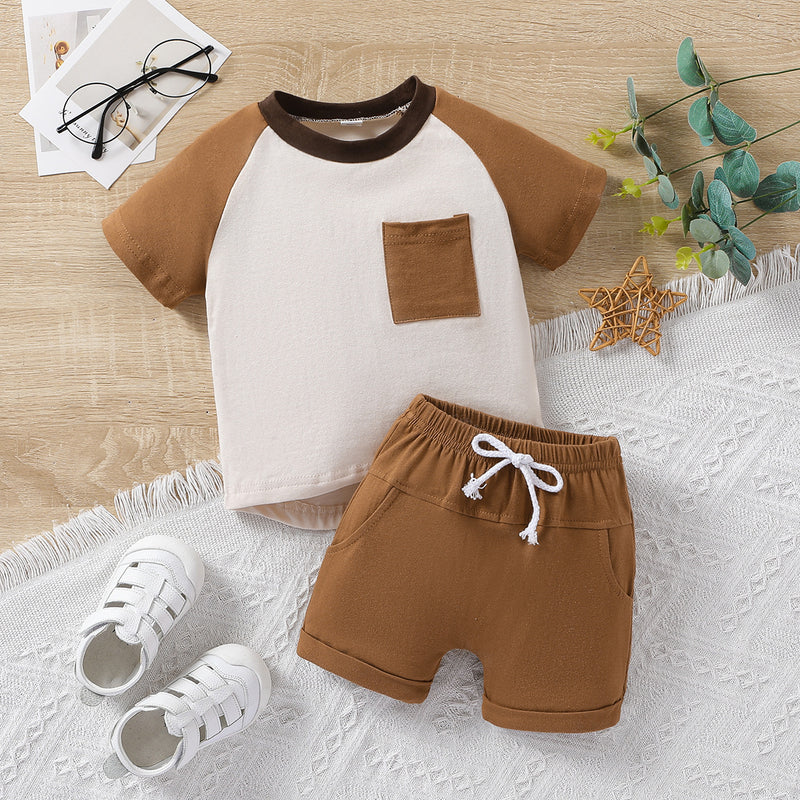 Round Neck Short-sleeved T-shirt Shoulder Oversleeve