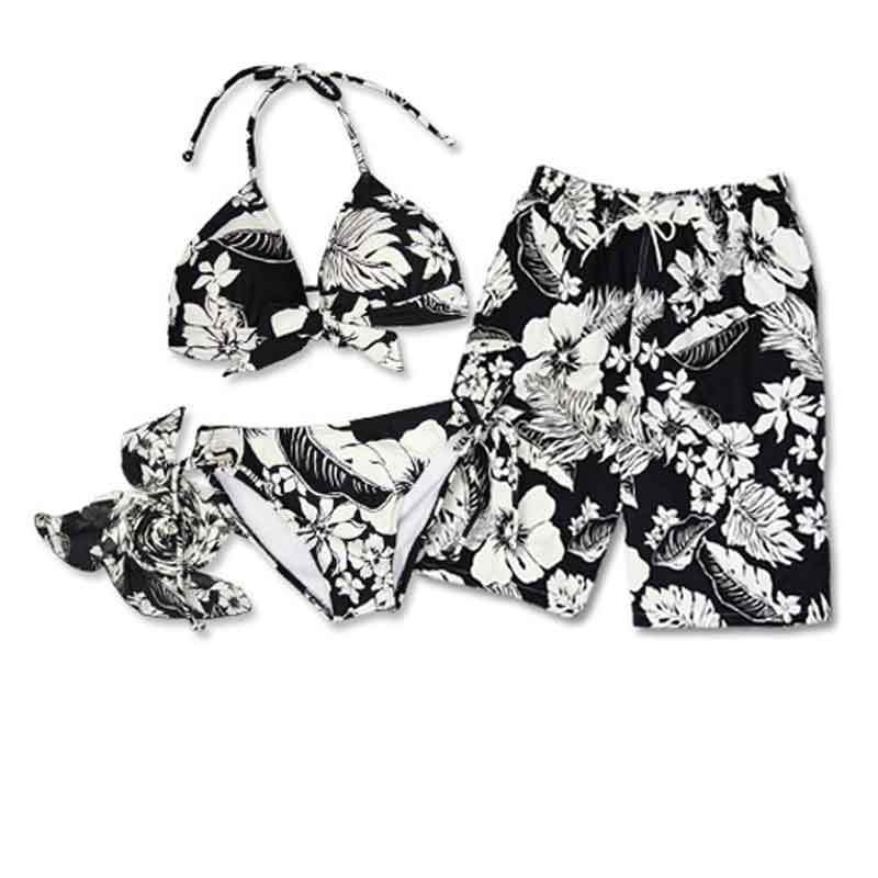 Wholesale explosion, black and white couples, three sets of split bikini wrap, hot springs swimming women&