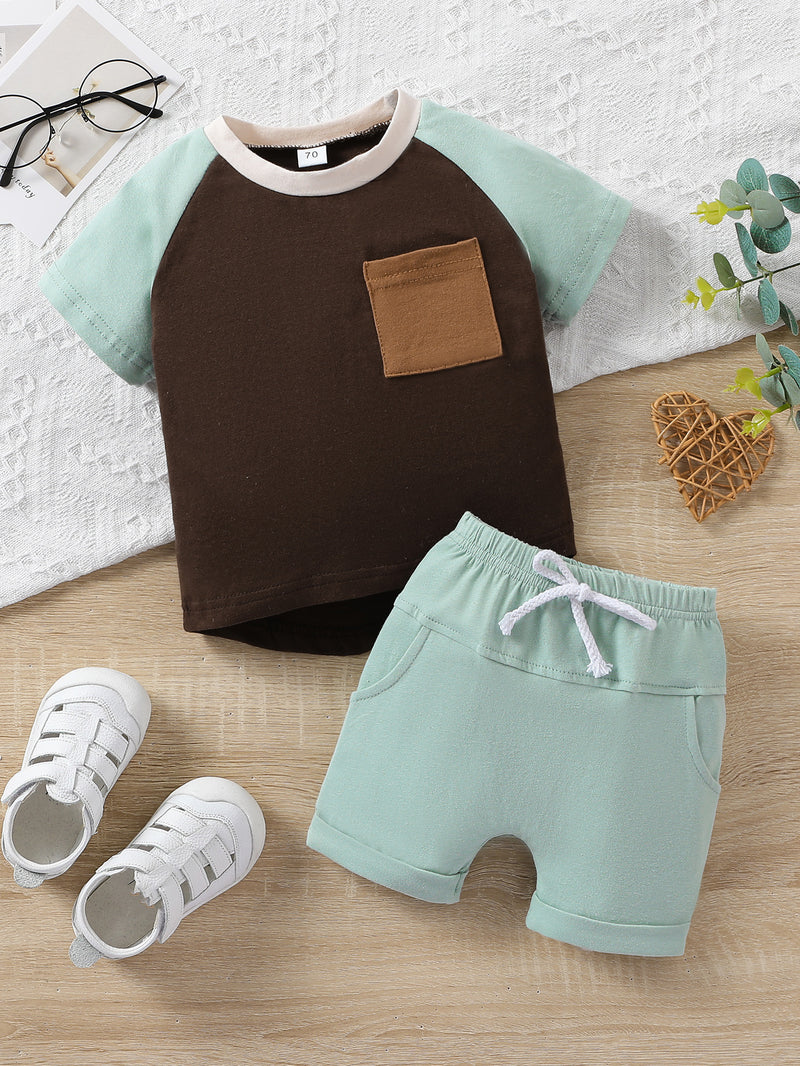 Round Neck Short-sleeved T-shirt Shoulder Oversleeve
