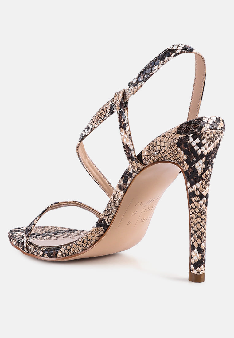 Epoque Heeled Strappy Slingback Sandals-3