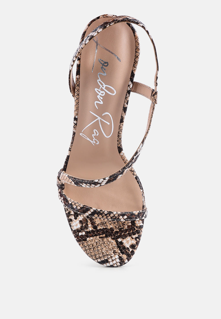 Epoque Heeled Strappy Slingback Sandals-4
