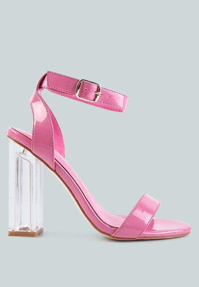 Poloma Clear Block Heel Party Sandals-0