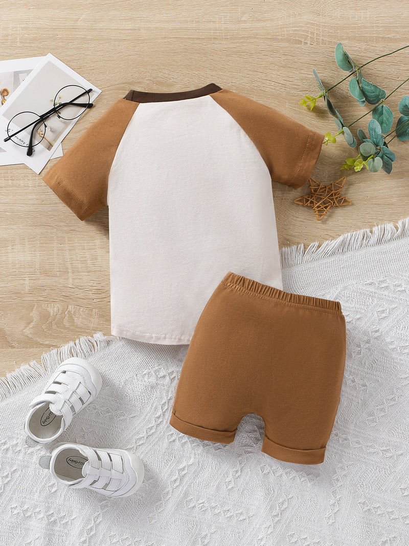 Round Neck Short-sleeved T-shirt Shoulder Oversleeve