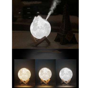 Lunar Humidifier & Night Light –  Gift Moisturizing Spray Dormitory Bedside Mute Creative Gift