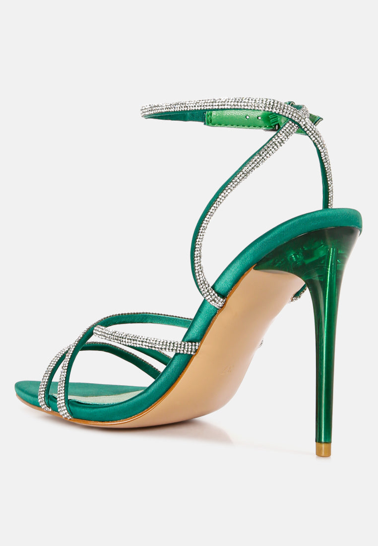 Dare Me Rhinestone Embellished Stiletto Sandals-3