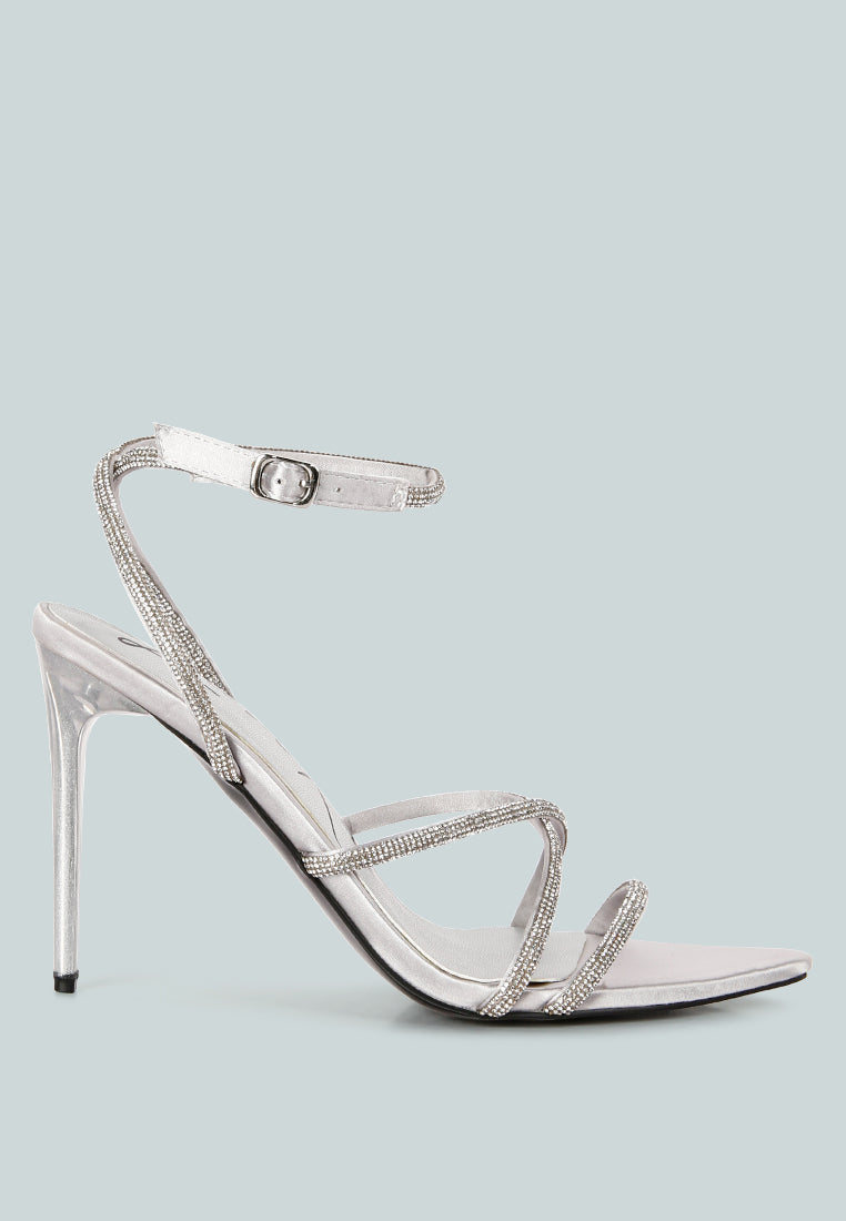 Dare Me Rhinestone Embellished Stiletto Sandals-6