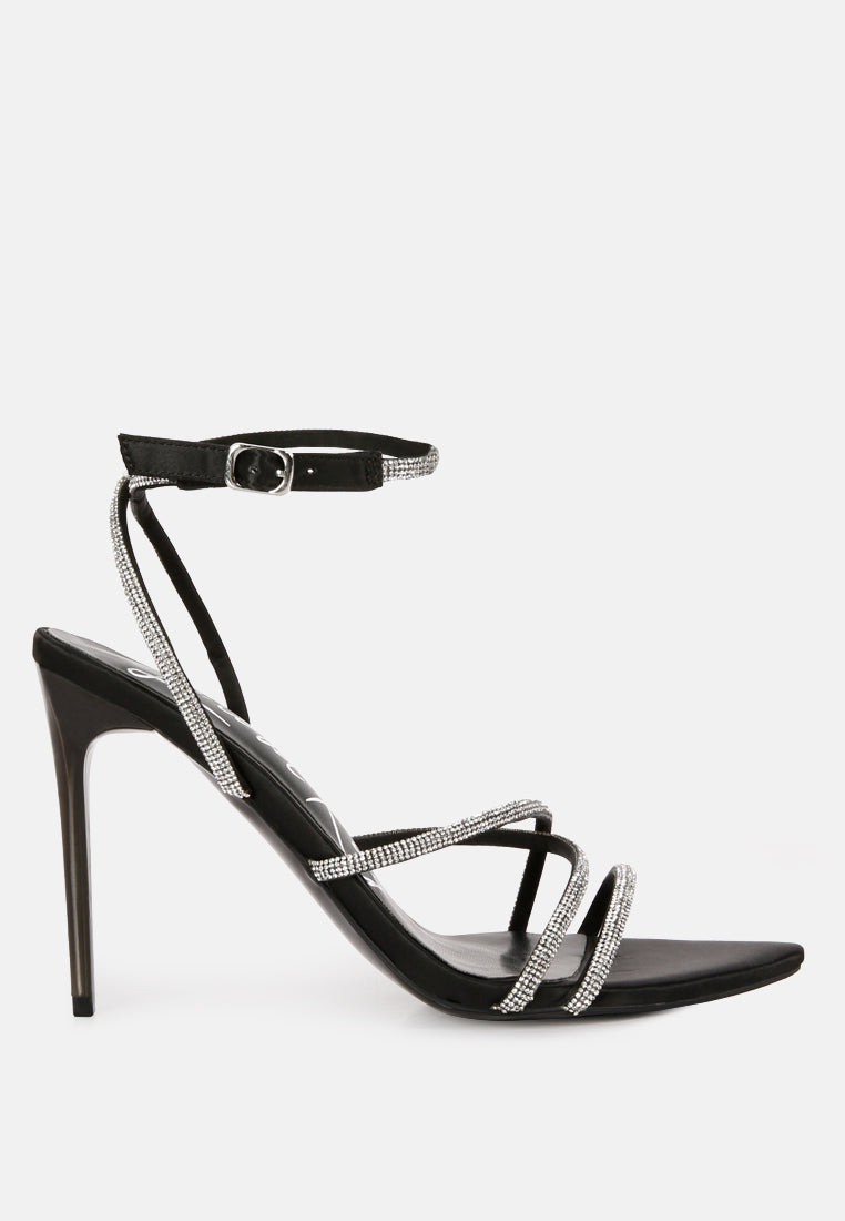 Dare Me Rhinestone Embellished Stiletto Sandals-7