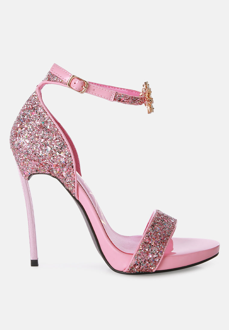 Straight Fire High Heel Glitter Stilettos-5
