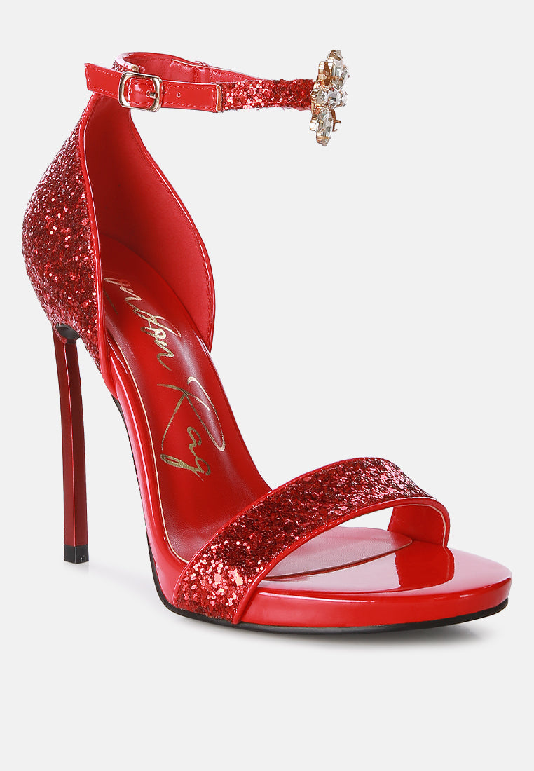 Straight Fire High Heel Glitter Stilettos-1